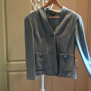 St John pale blue suit jacket, size 8